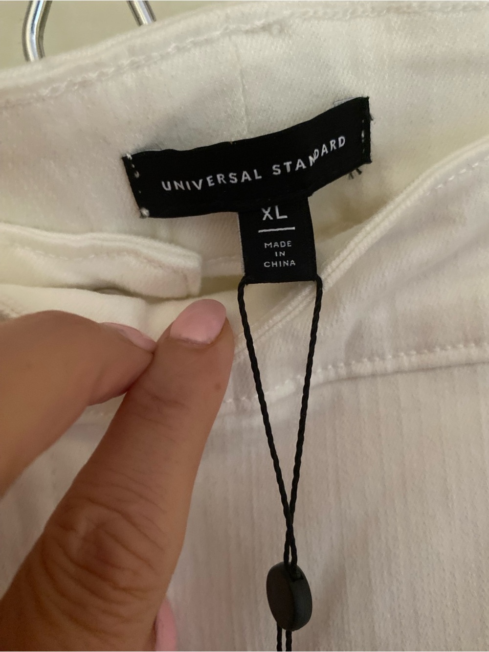 NWT Universal Standard Carol High Rise High Stretch Jeans in Ivory Size XL - Picture 13 of 16